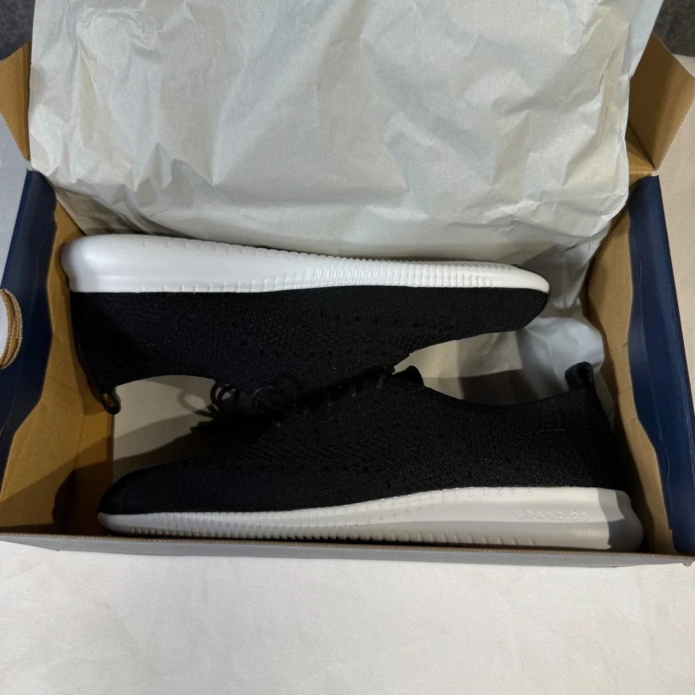 Cole Haan 2.ZEROGRAND Stitchlite Knit Oxford‎ Black Sneakers Shoes